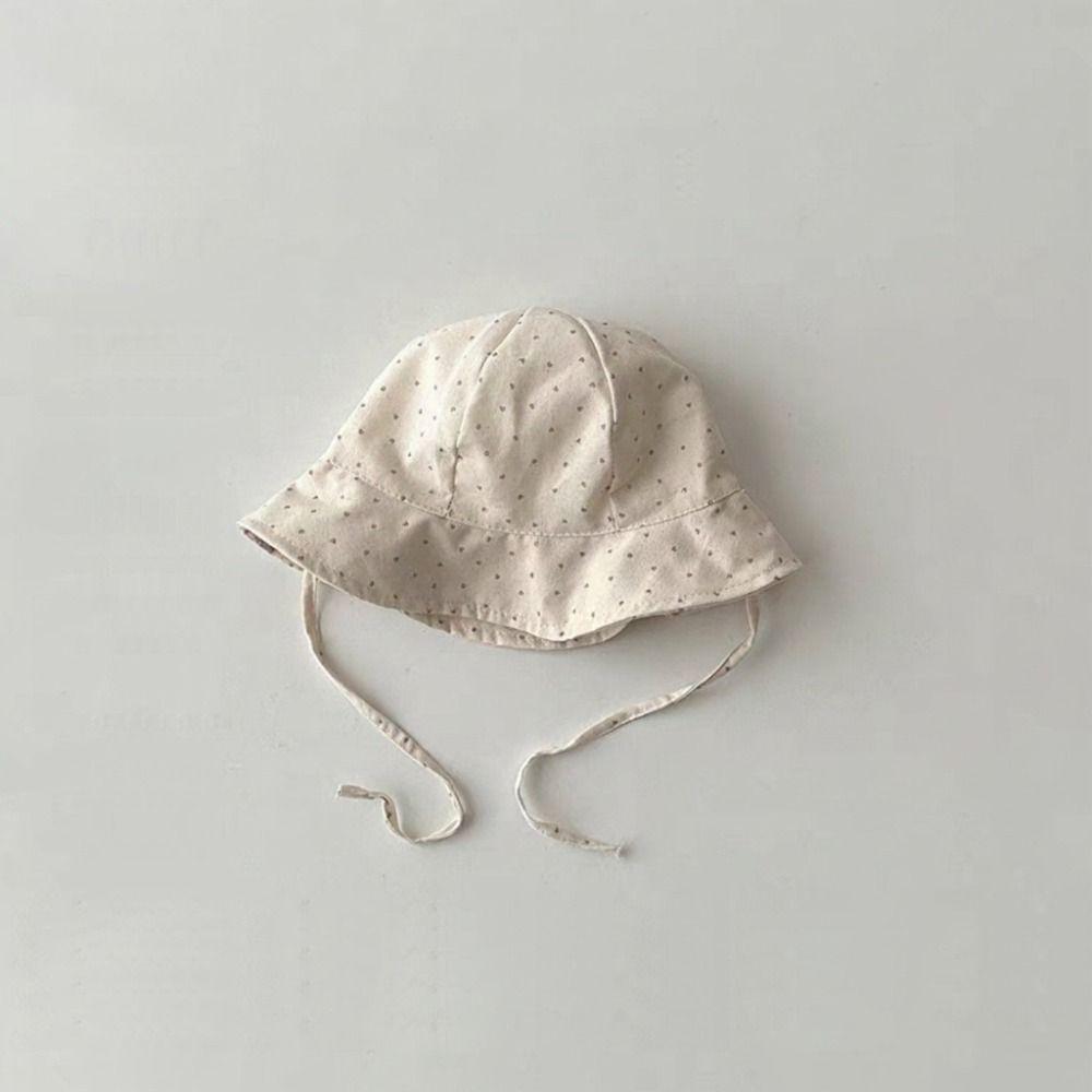 Korean Style Baby Fisherman Cap Cotton Kids Sunscreen Hat Kids Wide Brim Hat  for Kids Boy Girl