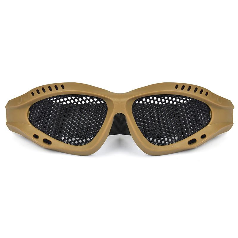 

Hunting Tactical Paintball Goggles Eyewear Steel Wire Mesh Airsoft Net Glasses зелений