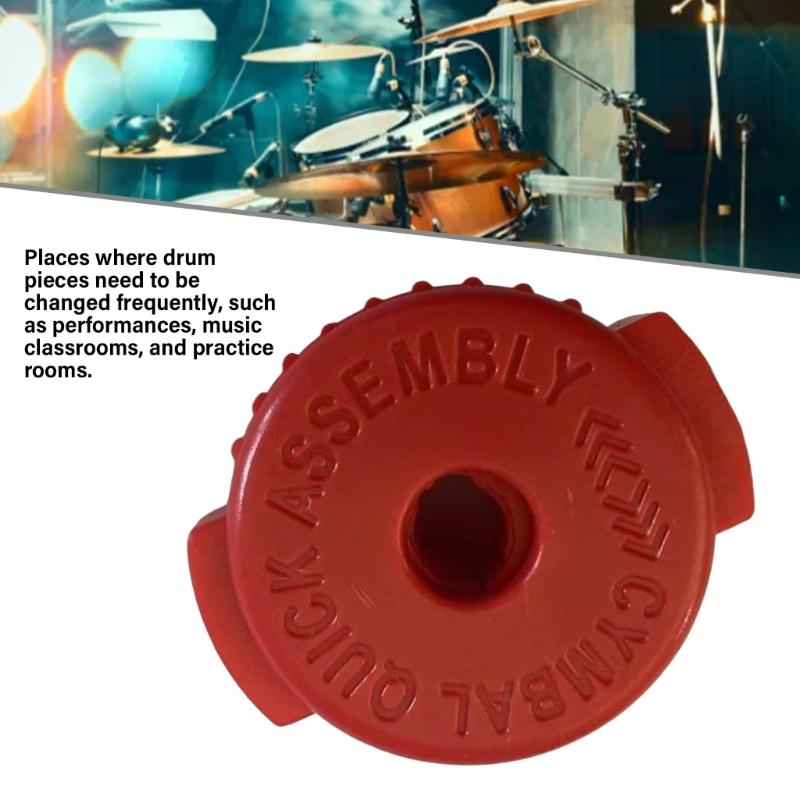 5Pcs Plastic Drum Set Quick Release Caps Cymbal Nut  Cymbal Installation Removal Stand Screw Caps Fixing Buckle Enduring
