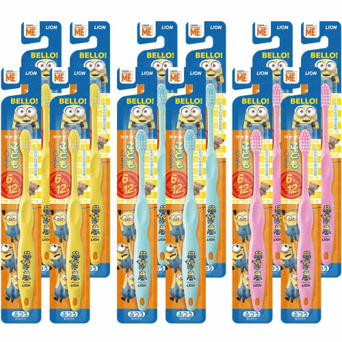 

Набор детских зубных щеток Lion (6-12 лет) Миньон, набор из 12 штук