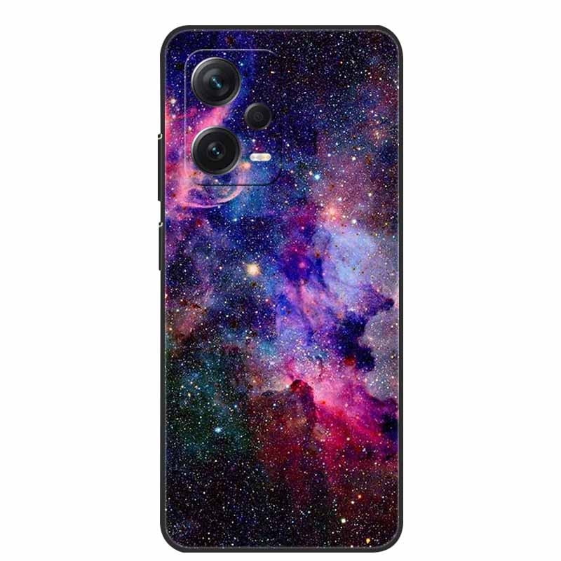 Weiche Hülle für Xiaomi Redmi Note 12 Pro 5G Case Schwarz TPU Silikon Hüllen für Redmi Note 12 Turbo 5G / Note12 Pro Plus Pro+ Wolf