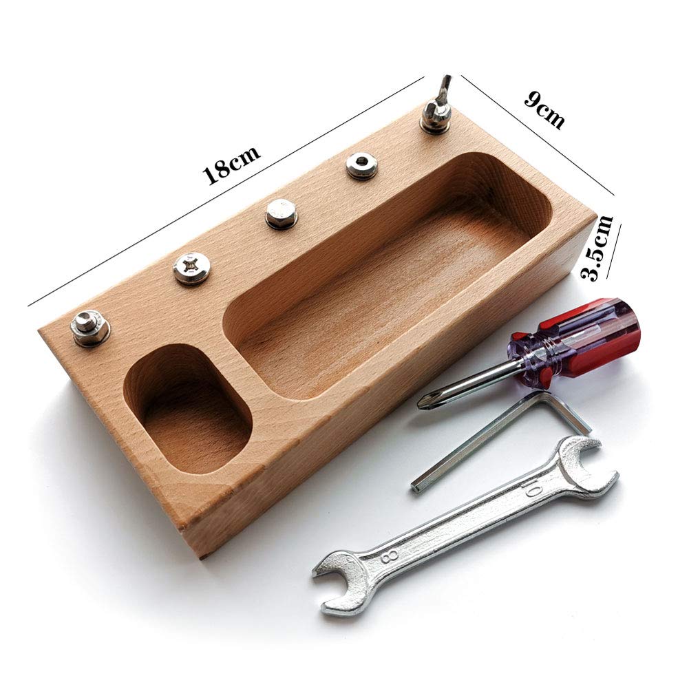 Montessori Lernspielzeug: Schraubenschlüssel-Set, Montessori-Schraubendreherbrett, Lernressourcen-Spielzeug, Entwicklung der Feinmotorik, Geburtstags-Weihnachtsgeschenk