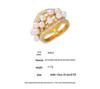 Korean-Japanese Style Zircon Shell Pearl Titanium Ring – Luxury, Trendy, Versatile Design