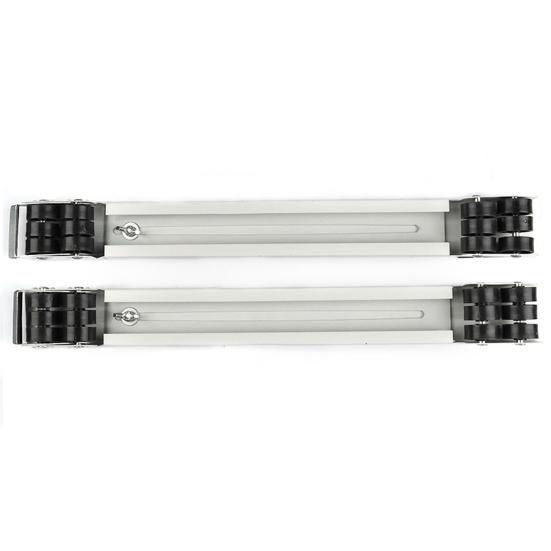 2 Pièces Rouleau d'Appareil Extensible Robuste Rouleau Lave-linge Coulissant Élévable Mobile Lave-linge Sèche-linge Machine Meuble Déménageur Support avec Roues