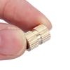 10pcs M6 Brass Cylinder Knurled Round Molded in Insert Embedded Nuts (M6*10L*8.3MM)
