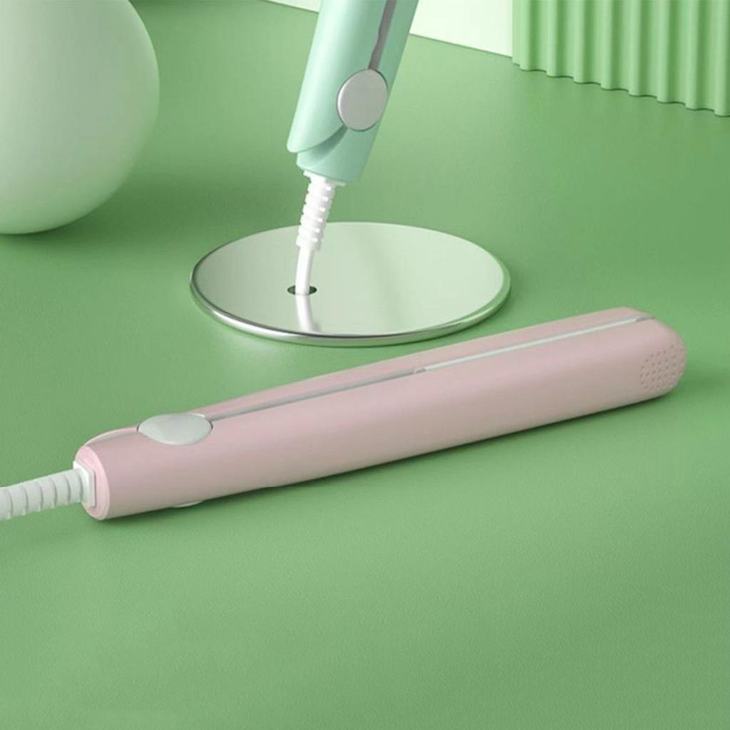 Přenosná drátová žehlička na vlasy Rychlý ohřev Elektrická kulma Rovná kudrnatá ofina na vlasy Mini curlingová hůlka Cestování Ženy Nástroj pro úpravu vlasů