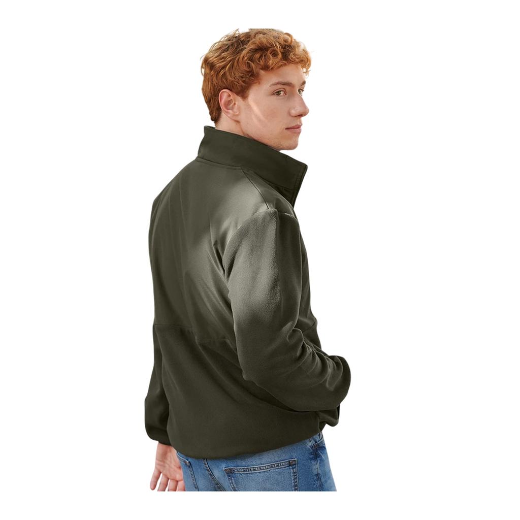 Front Row Mens Microfleece Half Zip Jumper