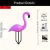 Classic pink flamingo garden decoration, suitable for garden terrace party decoration and outdoor gardening gifts,