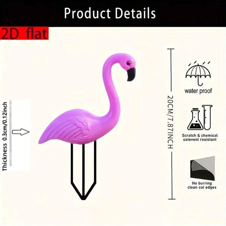 Classic pink flamingo garden decoration, suitable for garden terrace party decoration and outdoor gardening gifts,