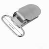 20pcs Rugged Fasteners Metal Suspenders Clips Silver Metal Adjustable Fastener  Accessory