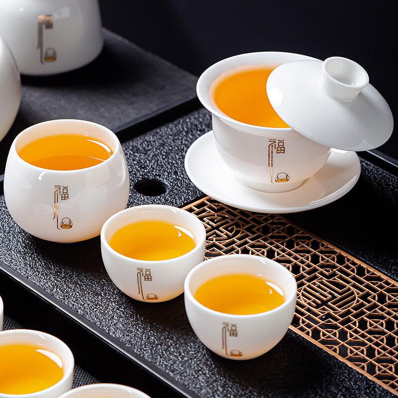 Dehua White Porcelain Kung Fu Tea Set