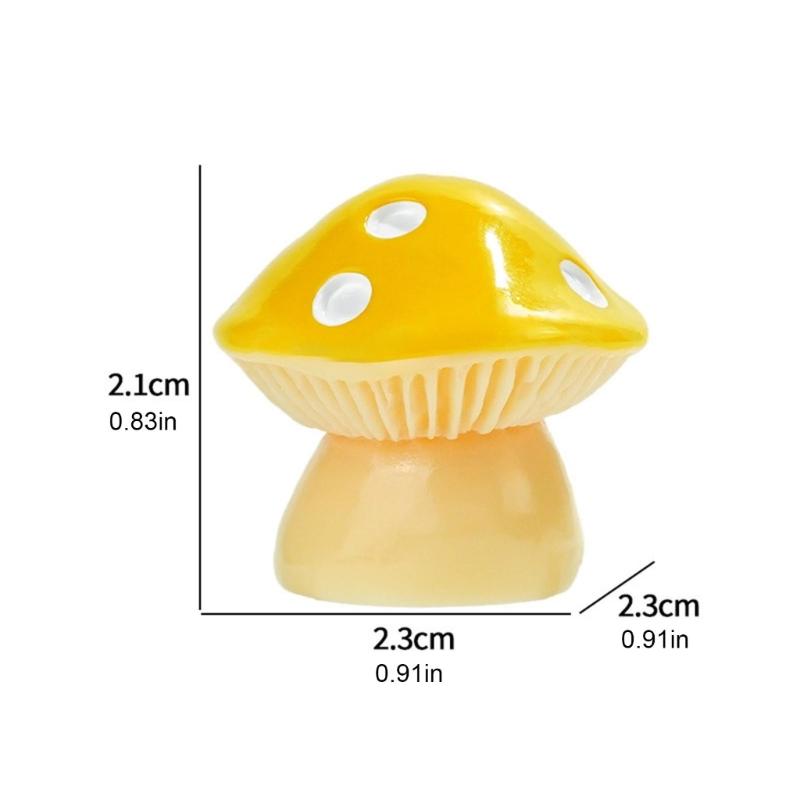 Resin Mushrooms for Outdoor and Indoor Use for Home Decoration Garden Projects Weather Resistant Miniature Ornaments