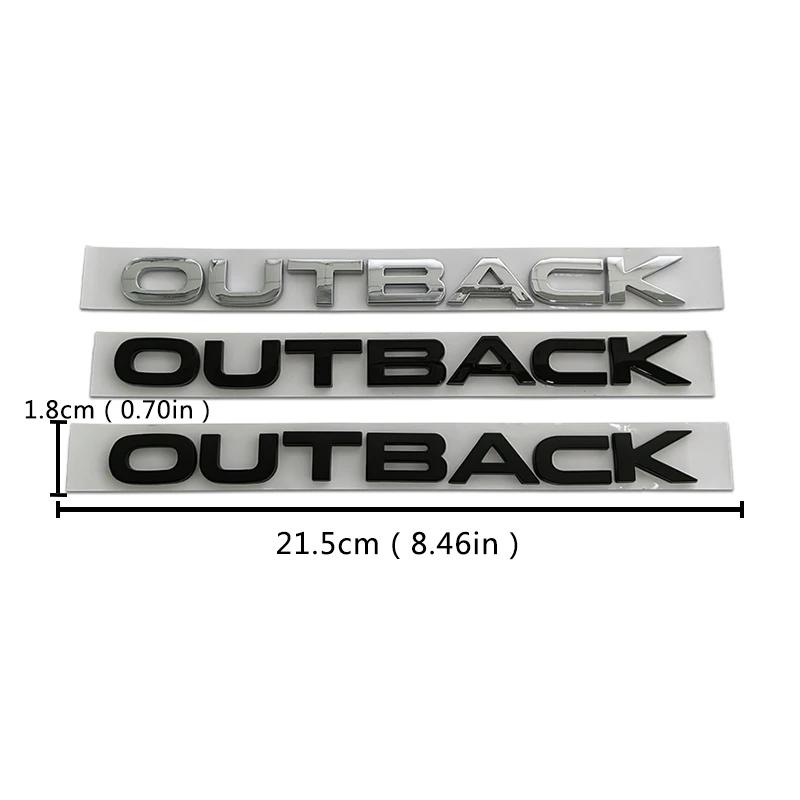 NRF1  21.5X1.8CM 3D ABS Car Styling Front Hood Badge Body Letters Emblem Stickers for Subaru Outback Logo Forester Legacy Accessories