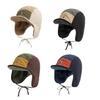 Chapeau en polaire coupe-vent Chapeau à rabats pour temps froid Chapeau trappeur color block pour femme