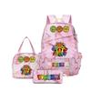 Popular Rhythm Box Sprunki Music Game School Bag Backpack Pencil Bag Three-piece Student Backpack D
