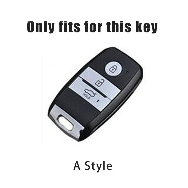 CAFHF1 Gradient Zinc Alloy Car Remote Key Case Cover Shell For Kia Sportage Cerato Optima K2 K3 K4 K5 RIO Picanto Soul Sorento Sedona