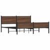 VidaXL Metal Bed Frame with Headboard and Footboard 160x200 Cm, Double Bed, Bedroom Furniture, Guest Bed, 3301414