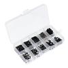 Black Zinc Plated Countersunk Screw Kit 500PCS 10 Sizes for Laptop Computer Repair and Microelectronics Assembly