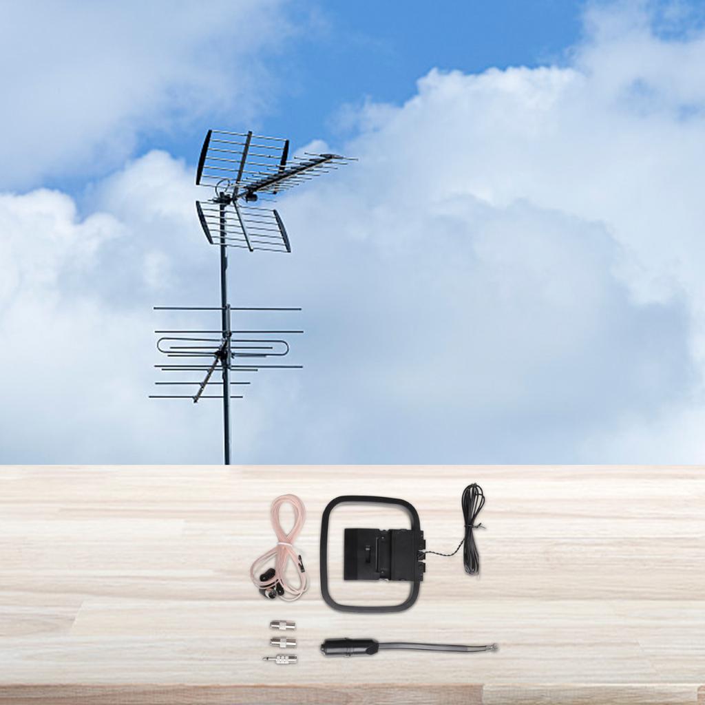 Wysokiej Jakości Wewnętrzne Anteny FM Zawartość Opakowania Antena Pętlowa Czarna Wewnętrzny Odbiornik Stereo Długoterminowa Wytrzymałość