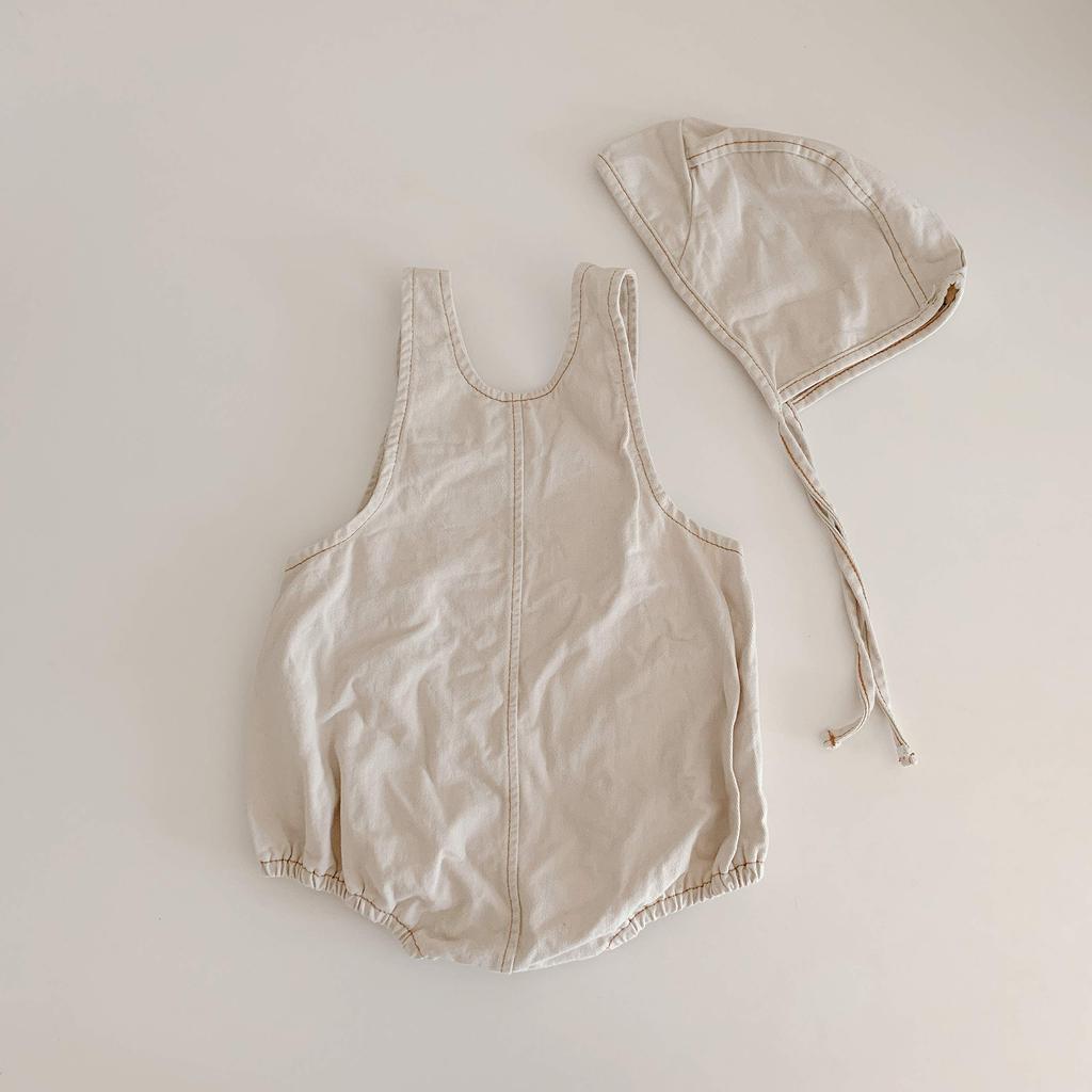 Citron Romper Denim Hat Set Baby Clothes Girls Boys Unisex Spring Summer Autumn Winter Baby Shower Present Cute Stylish Birthday 60cm 70cm 80cm 90cm