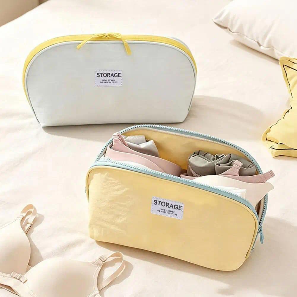 3 in 1 Travel Organizer Bag Portable Travel Underwear Storage Organizer Cosmetic Makeup Case Toiletry Bag for Women Home Storage Business Trip Gift
