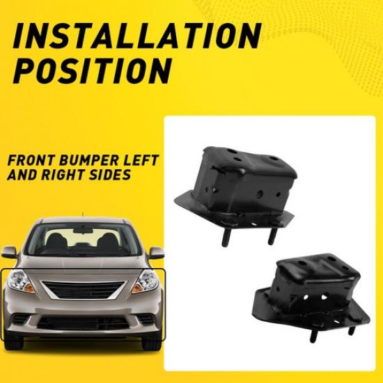 NI1067142,NI1066142 Bracket Front Bumper Set For 2012- For 2X Versa Nissan