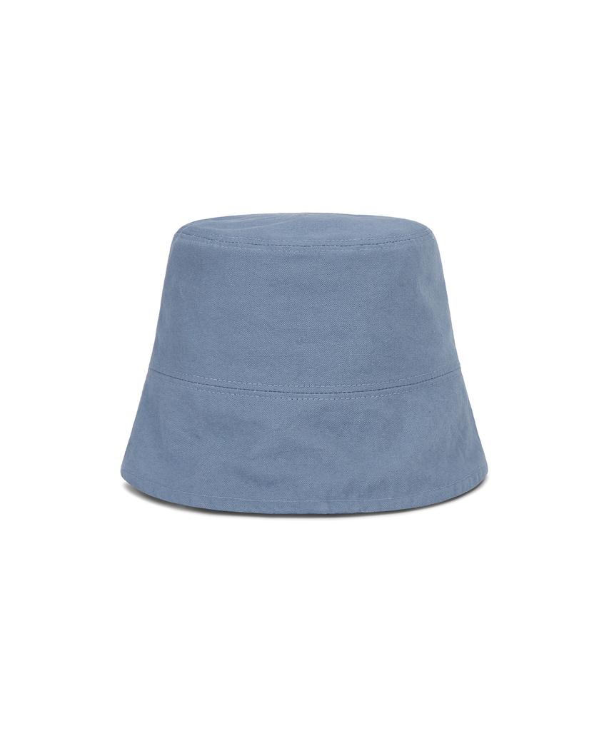 Bajal Va Curved 3D Logo Drop Bucket Hat Blue