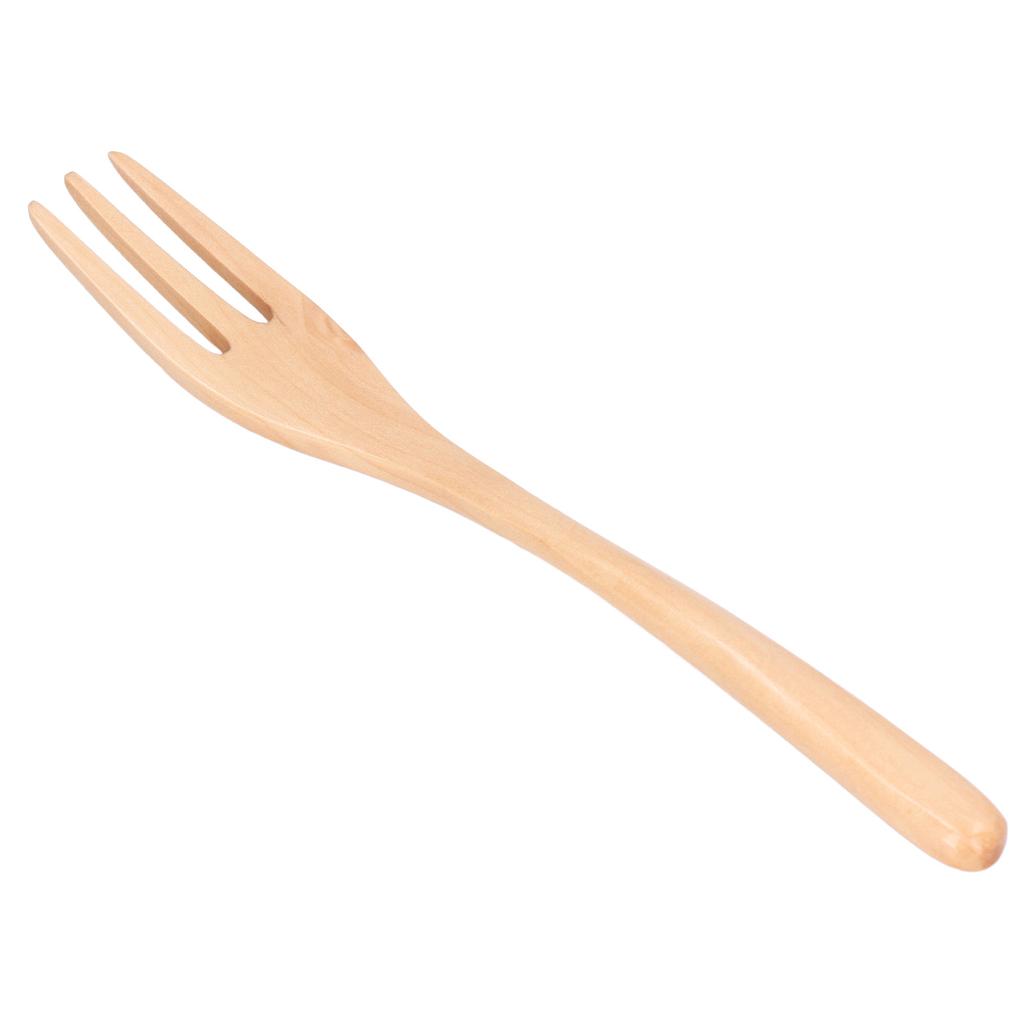 Fruit Salad Fork Harmless Wooden Fork Lunch Dessert Fork Kitchen Cutlery for Office Outdoor