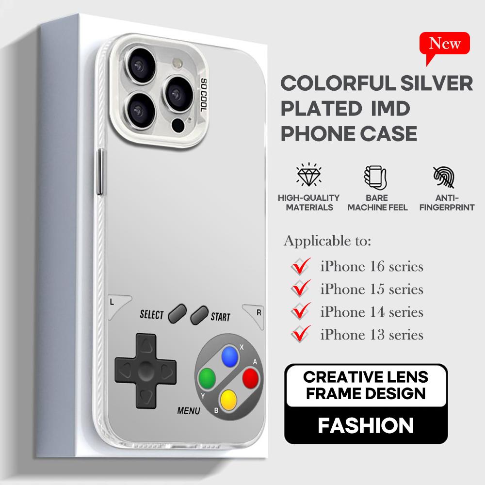 Game console fashion cool design Phone Case For lMDColor Silver Shell For lPhone 17 16 e 15 14 13 12 11 Pro Max Plus