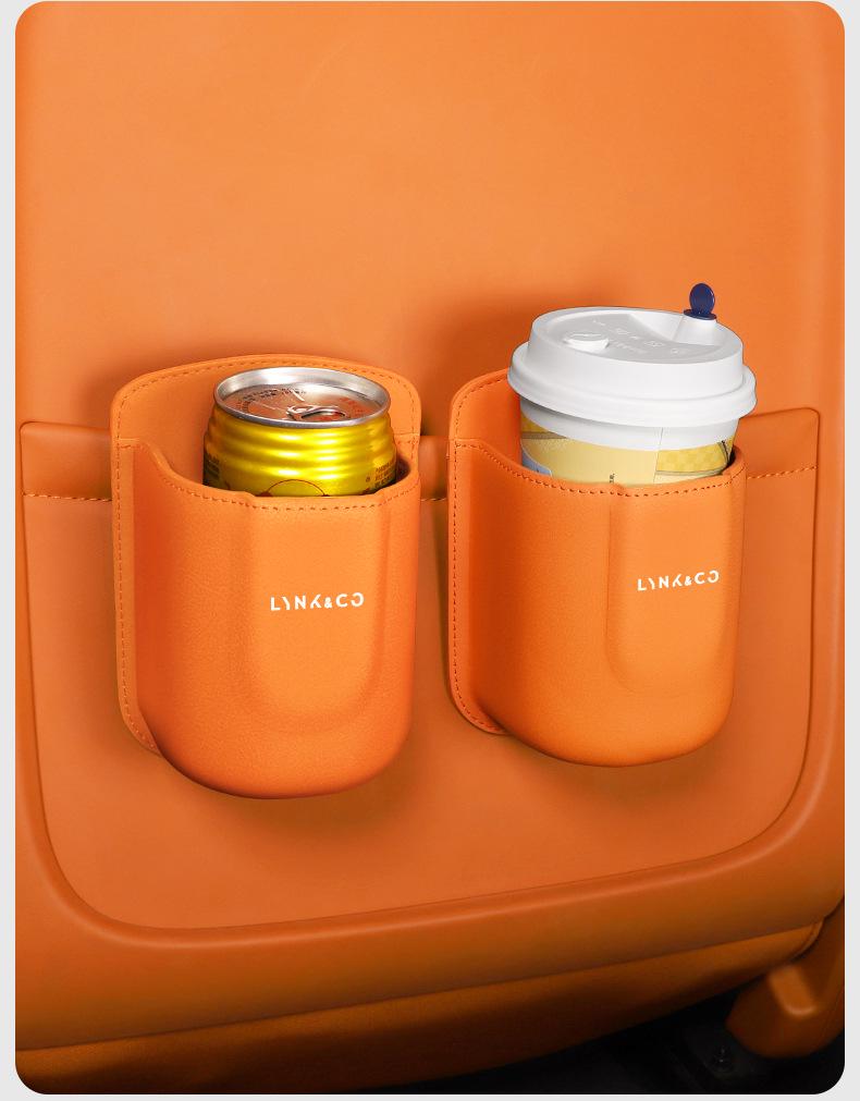 Compatible with Lynk & Co Models - Car Cup Holder, Phone Storage Box & Beverage Storage Bag.