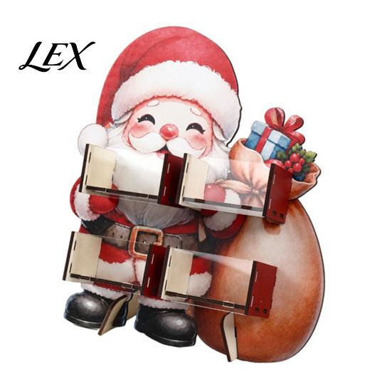Acrylic Dessert Organizer for Parties Christmas Tree Wooden Candy Display Stand, Drawer Stand Party Table, Holiday Treat Holder, Festive Home