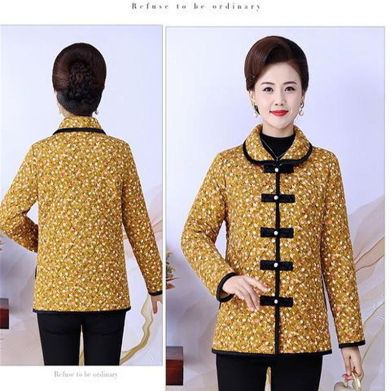 

Хлопковая куртка для матери, осень-зима, 50 лет, 60 лет, старое женское золотое бархатное хлопковое пальто среднего возраста, утолщенное хлопковое пальто XXXXXL