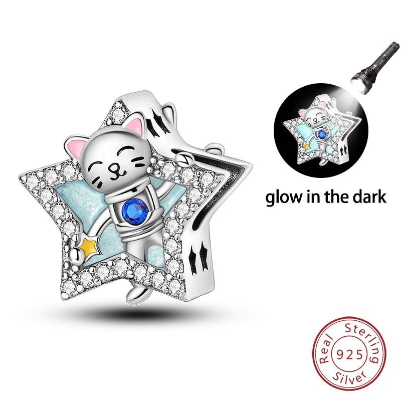 100% Copper Colorful Dragonfly Lotus Crystal Pendant Pink Hollow Heart-Shaped Charms Beads Fit Diy Bracelet Jewelry