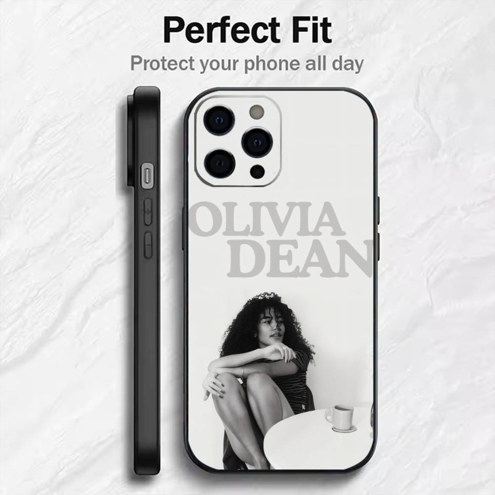 SO EASY O-Olivia D-Dean Singer Phone Case For iPhone17,16,15,14,13,12 Plus,Max Soft Silicone Black Cover