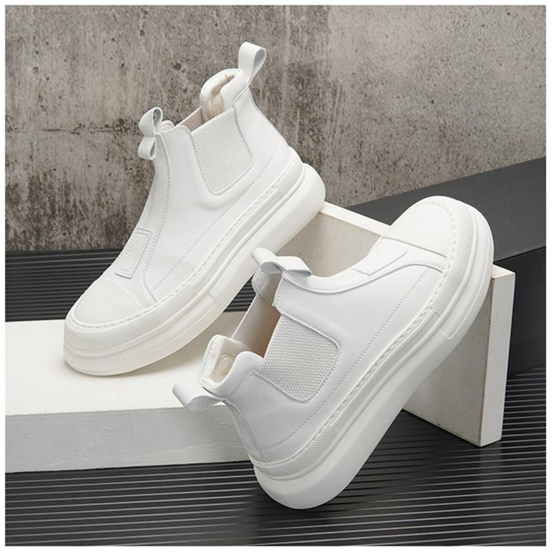 Fashion Winter New Fashion Ankle Boots Designer Men's All Match High Tops Causal Shoes Flats Moccasins Walking Sneakers Zapatos Hombre