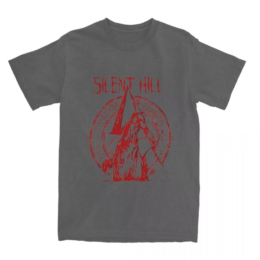 Funny Pyramid Head The Order Silent Hill Printed T Shirt Men's Women Pure Cotton Tees Shirt Classic Oversized Male Clothing