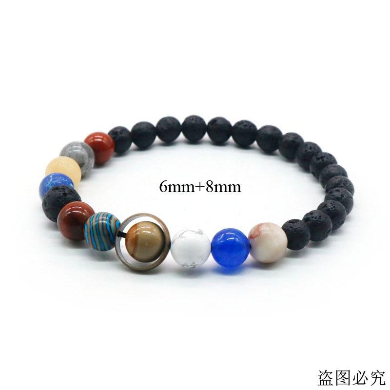 Universe Solar System Wrist Bracelet Women Natural Stone Eight Planets Wrist Bracelet Men Best Friends Souvenir Gift Idea Him Present Gift Idea Her