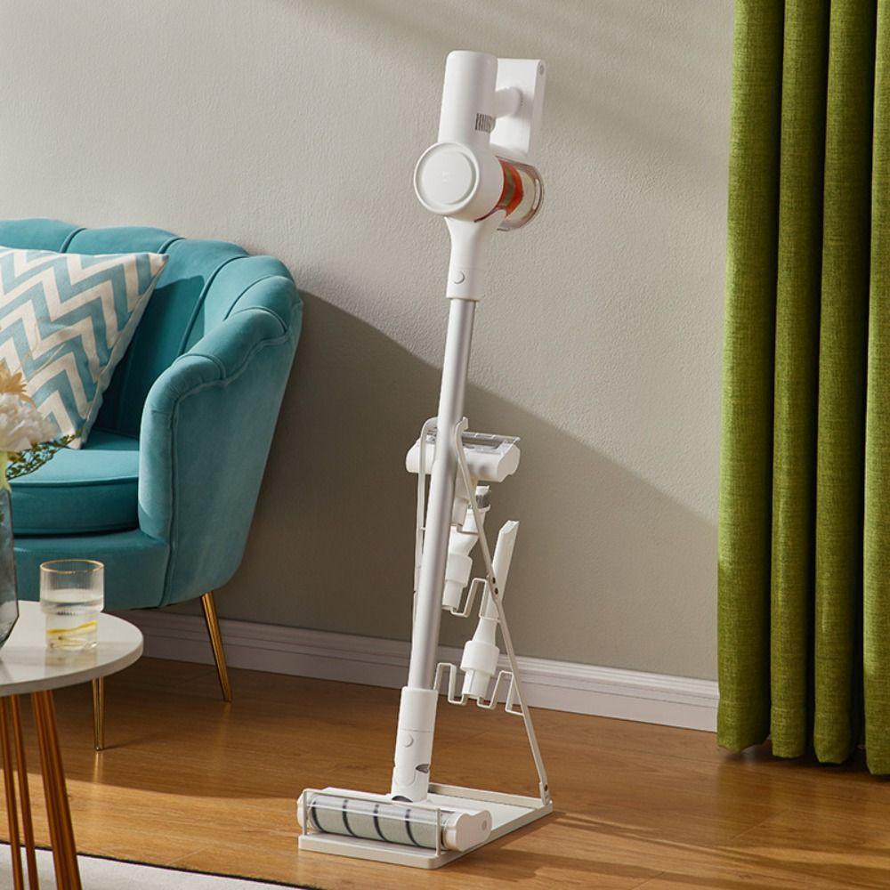 Vertical Vacuum Cleaner Storage Rack Stable Vacuum Holder Dust Collector Bracket  Kitchen Use