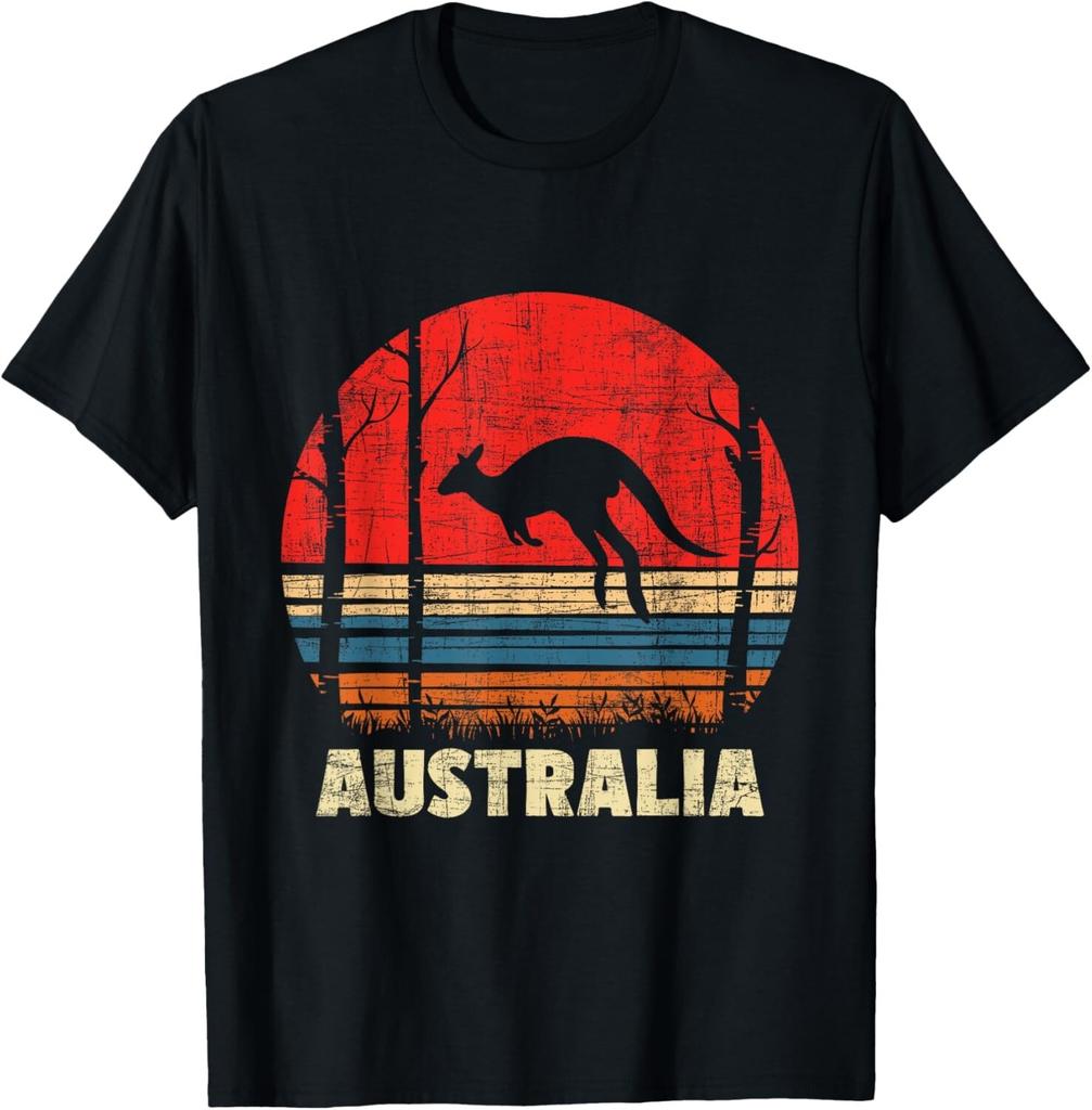 Australia Retro Vintage Animal Marsupial Mammal Zookeeper Gift Unisex T-Shirt