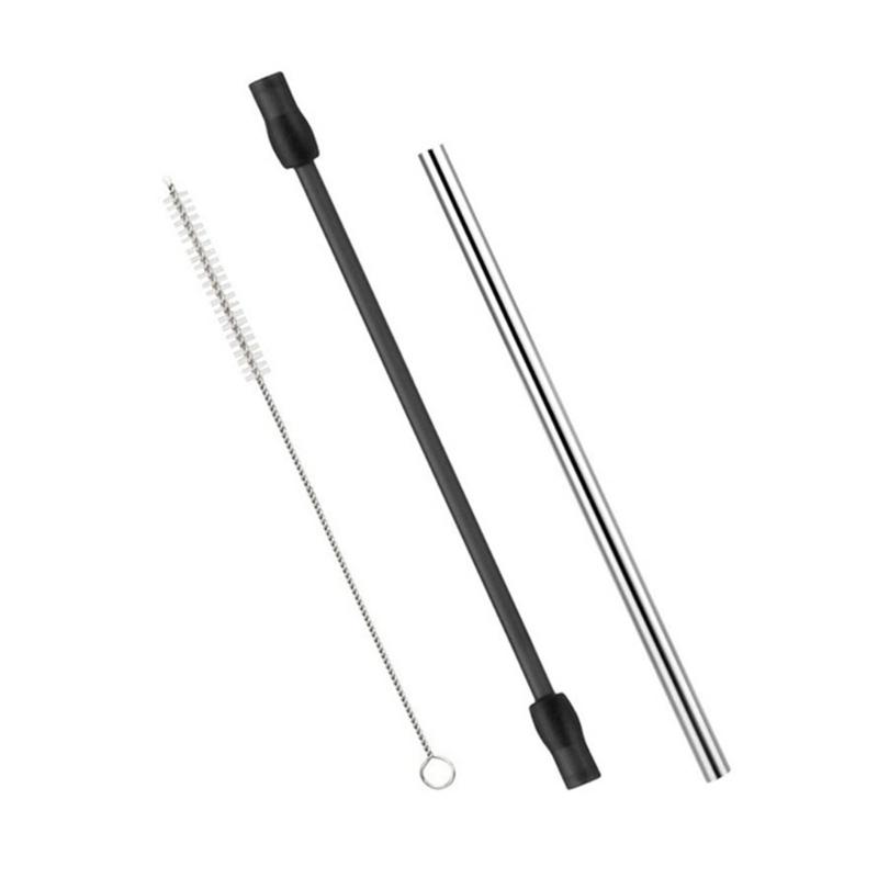 Coffee Machine Milk Hose Set Silicone Tube and Dishwasher Safe Milk Tube Stainless Steel Tube with Cleaning Brush