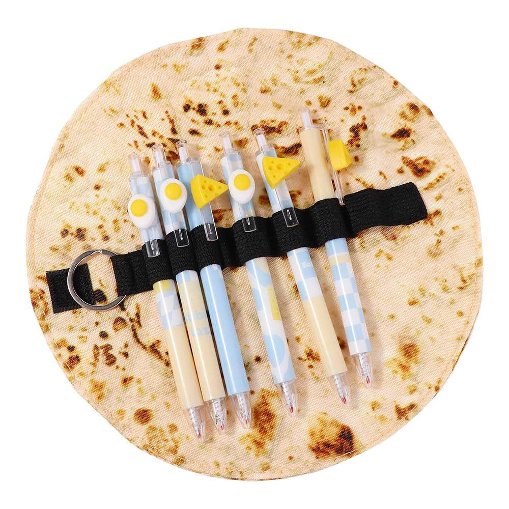 Collection Bag Pancake shape School Goods Pencil Cases Pencil Box Pen Bag Pancake Pencil Cases