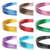 1 sztuka 1/1.5/2/2.5mm drut aluminiowy DIY 12-kolorowy drut rzemieślniczy rzemiosło miękka biżuteria biżuteria naszyjnik bransoletka Anklet akcesoria