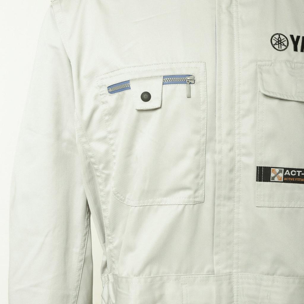 Yamaha Actfit Mechanic Suit WY-207, Light Gray, Size 3L, 90792-M0293