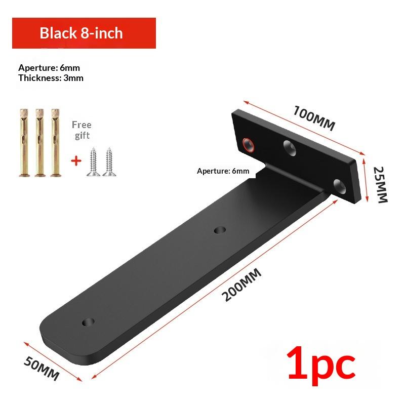 1 Set Metal Wall Shelf Support Wall Mount Cast Iron Shelves Brackets 3Mm Heavy Duty Floating Shelf Brackets Accessories