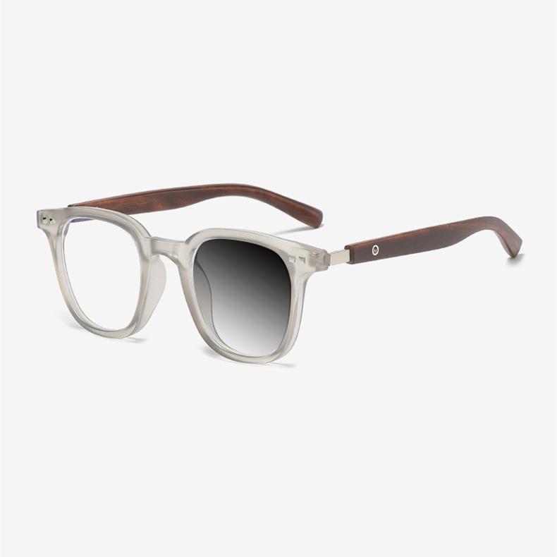 Classic Brand Design Women Retro Small Square Frame Photochromic Anti Blue Light Prescription Femal  Reading Glasses