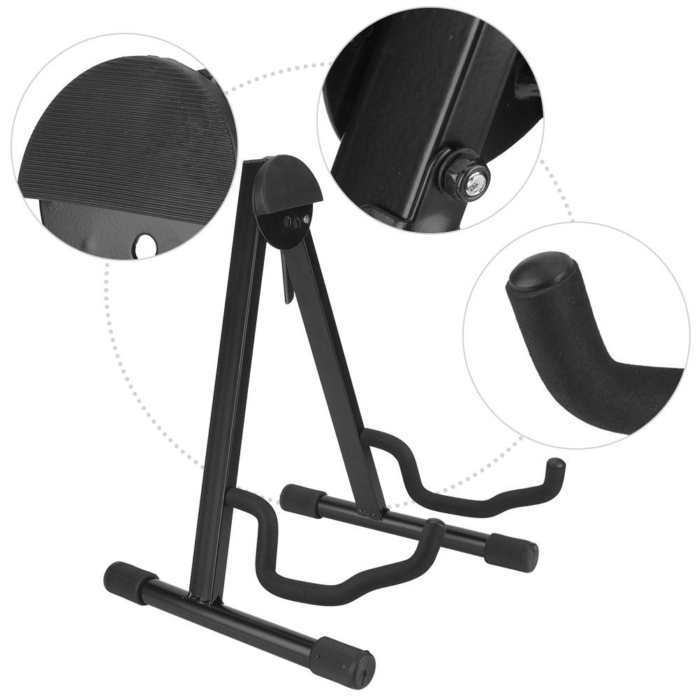 A Frame Adjustable Folding Cello Stand Support Musical Instrument Accessory Black