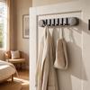 Suction Cup Wall Hook Rack Complimentary 6-Hook for Bathroom, Kitchen