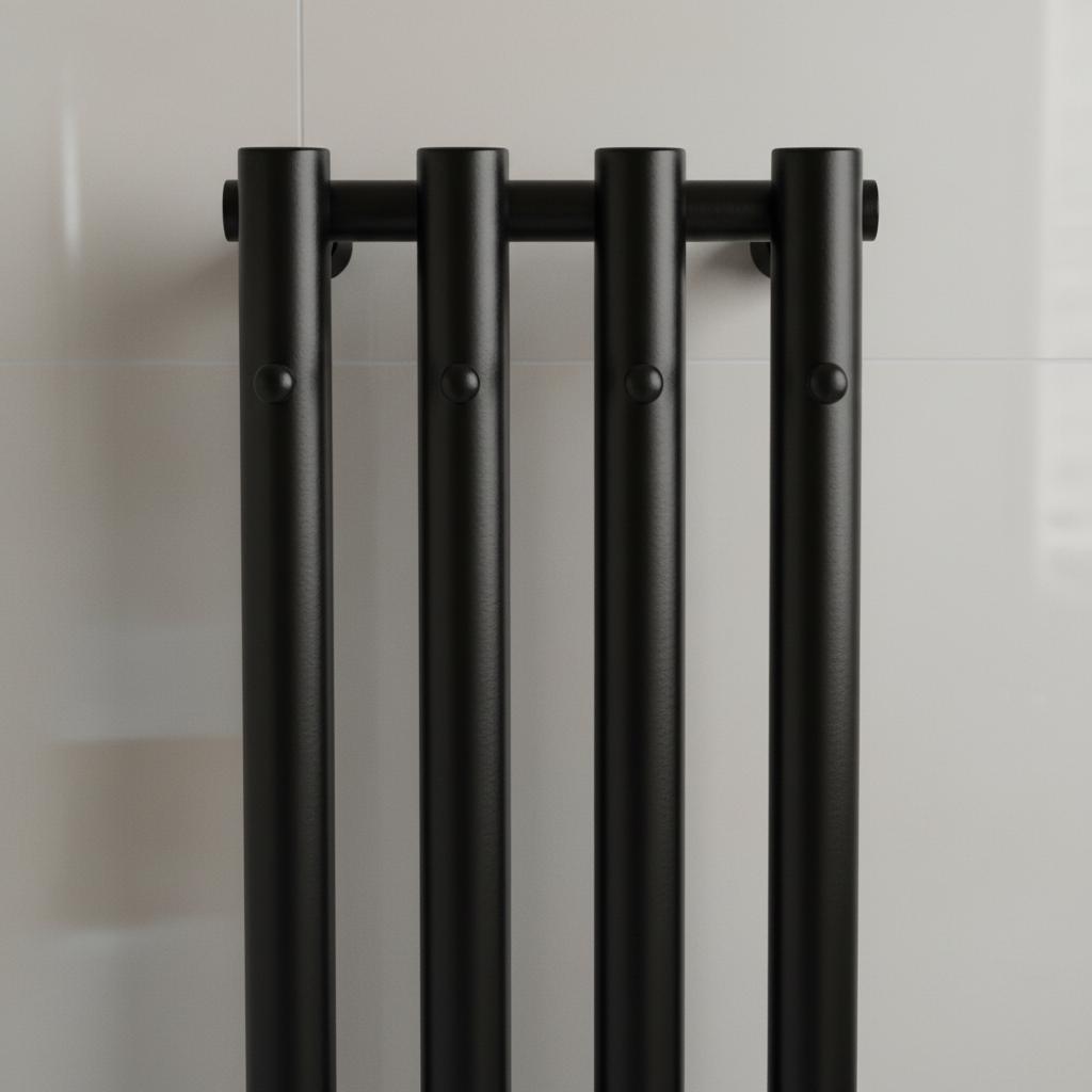 Luxrad Azure bathroom radiator 150x33.2 cm matt black STR ZDC 416 W