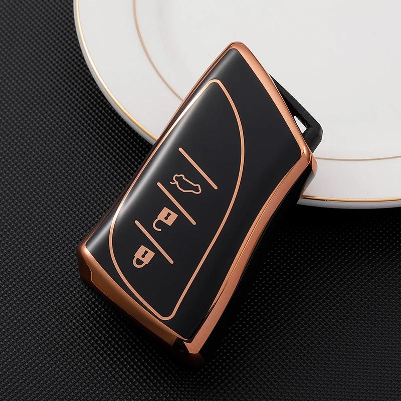 

3 4 кнопки TPU чехол для автомобильного ключа чехол для Lexus UX ES UX200 UX250h ES200 ES300h ES350 US200 US260h протектор