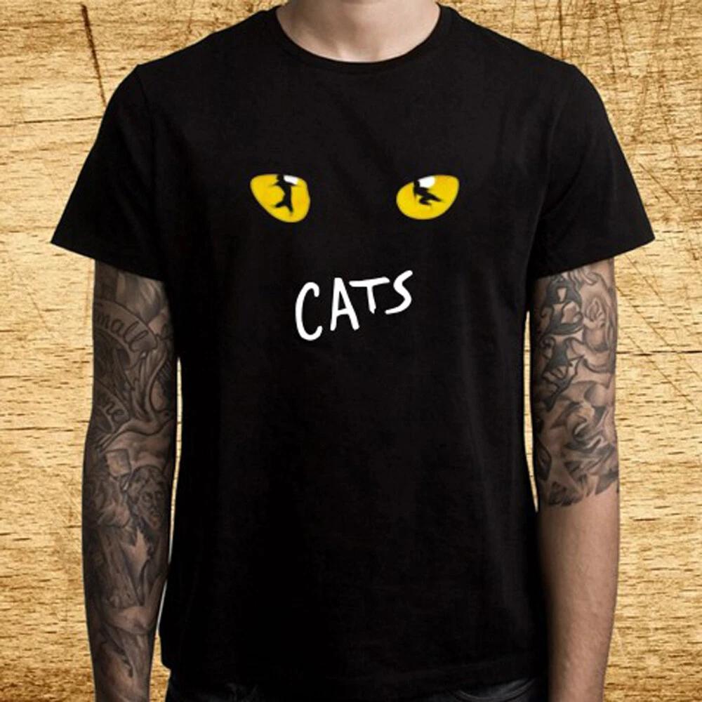 Men s and Women s T-shirts Cats Musical Cat Eye XXL